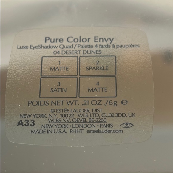Estee Lauder Pure Color Envy Eyeshadow Quad - Desert Dunes - Picture 6 of 6